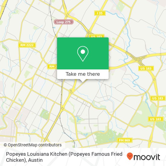 Mapa de Popeyes Louisiana Kitchen (Popeyes Famous Fried Chicken)