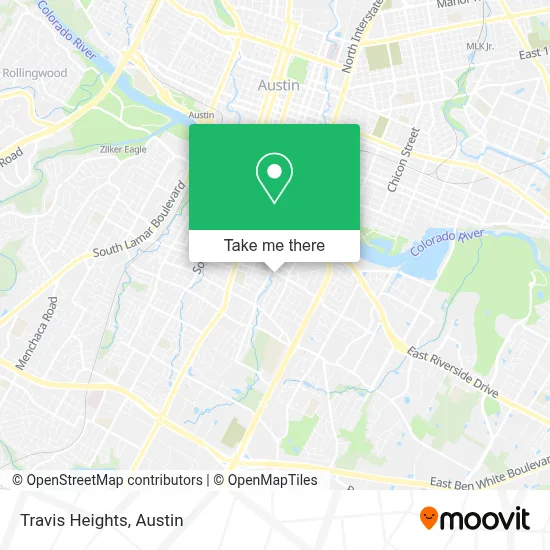 Travis Heights map