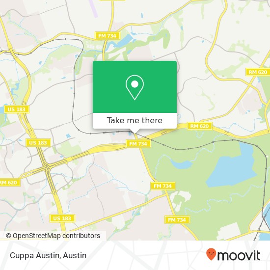 Mapa de Cuppa Austin