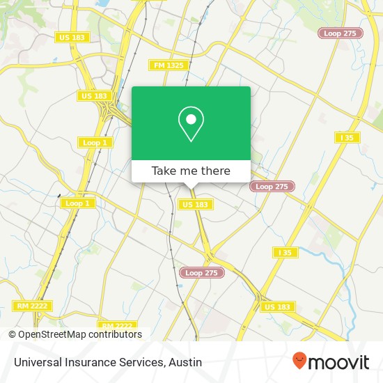 Universal Insurance Services map