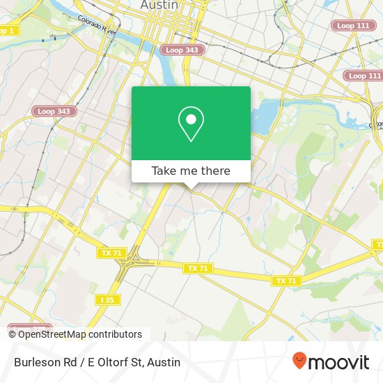 Mapa de Burleson Rd / E Oltorf St