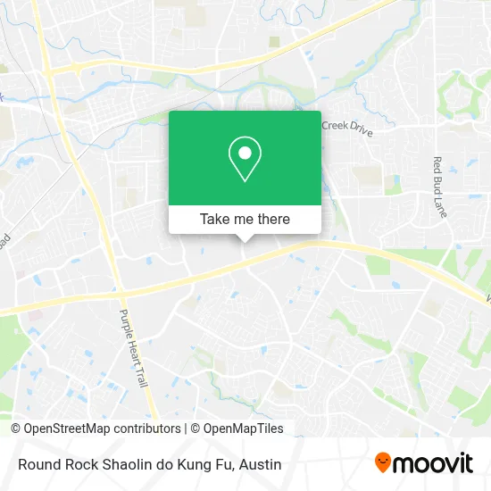 Round Rock Shaolin do Kung Fu map