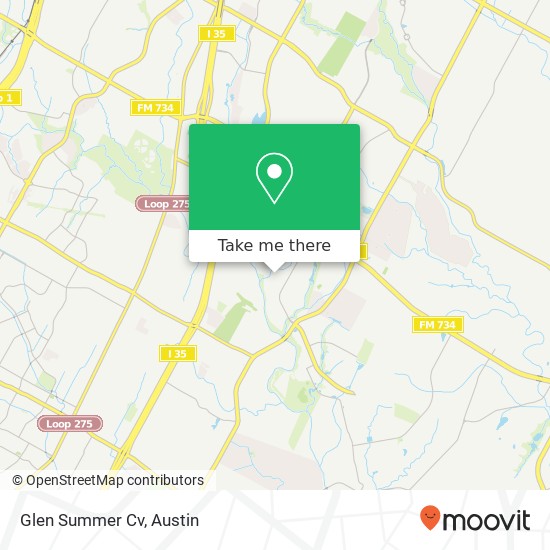 Glen Summer Cv map