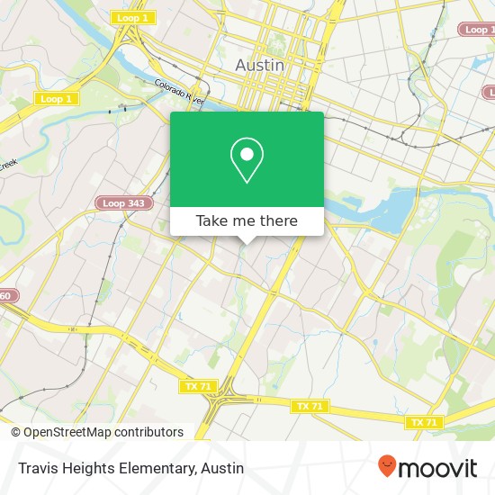 Travis Heights Elementary map
