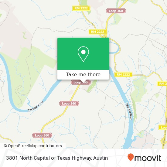 Mapa de 3801 North Capital of Texas Highway