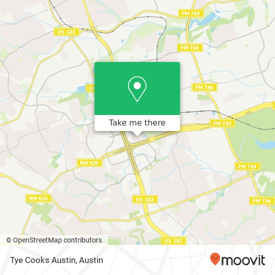 Mapa de Tye Cooks Austin