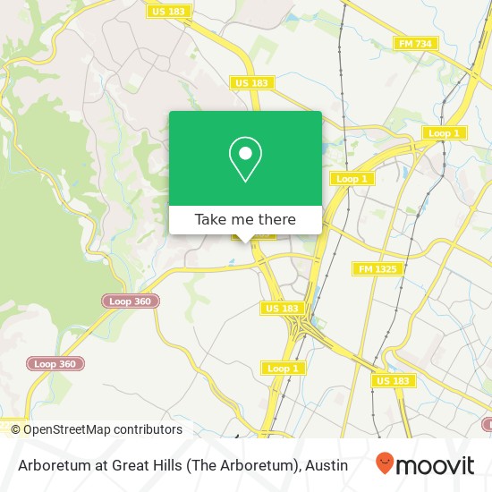 Mapa de Arboretum at Great Hills (The Arboretum)