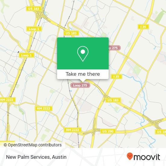New Palm Services map