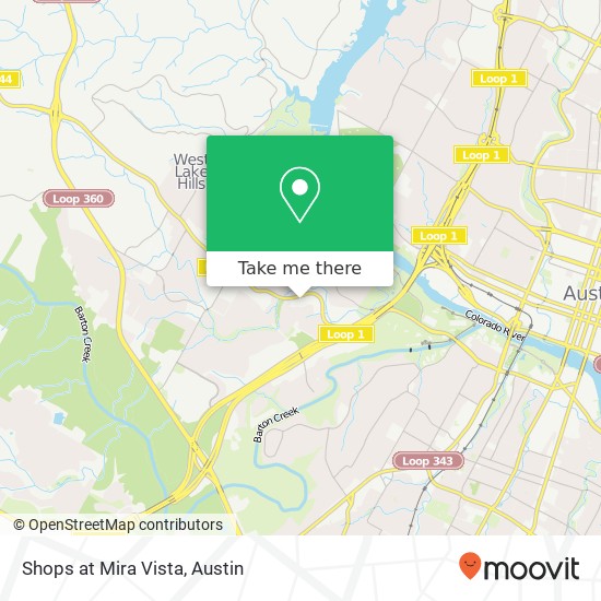 Mapa de Shops at Mira Vista