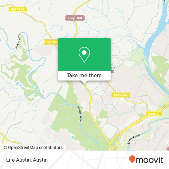 Mapa de Life Austin