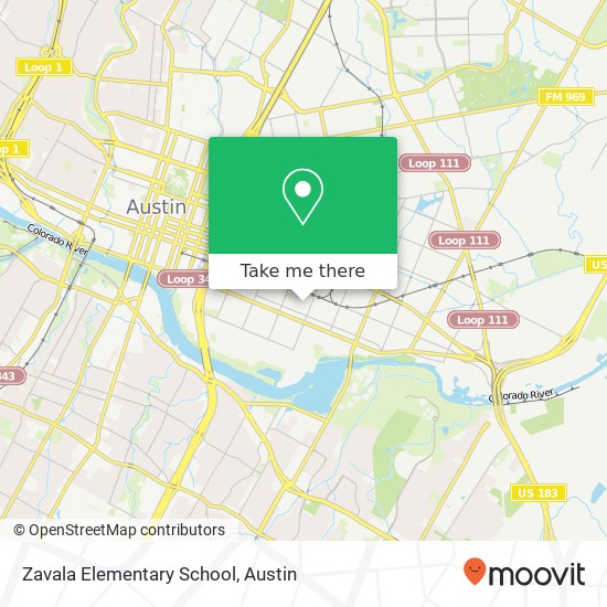 Zavala Elementary School map