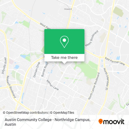 Mapa de Austin Community College - Northridge Campus