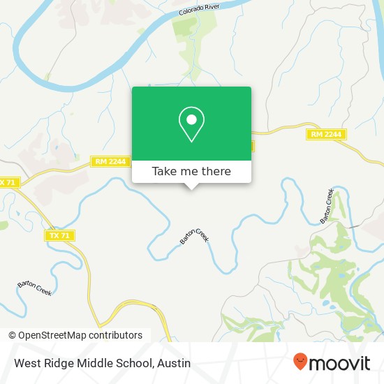 Mapa de West Ridge Middle School