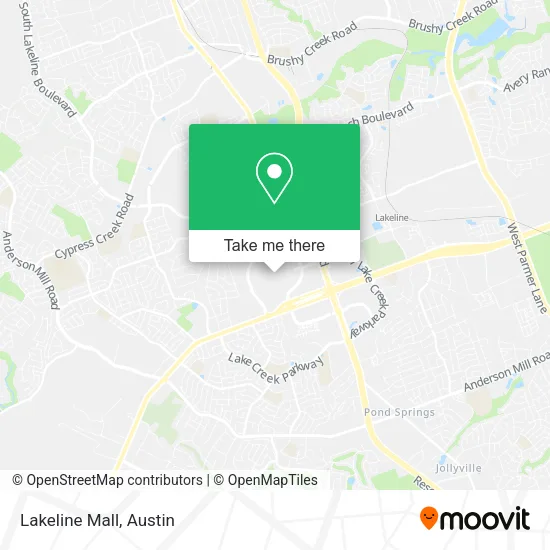 Lakeline Mall map