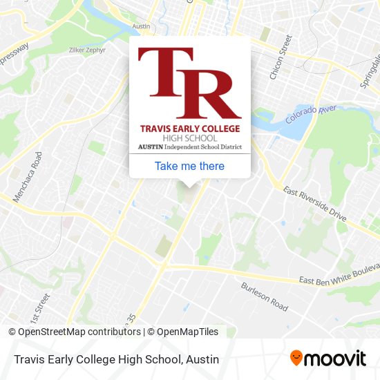 Travis Early College High School map