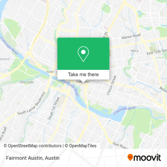 Fairmont Austin map