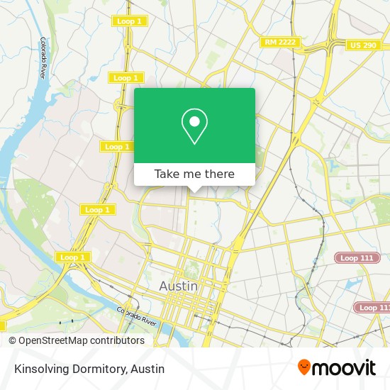 Mapa de Kinsolving Dormitory