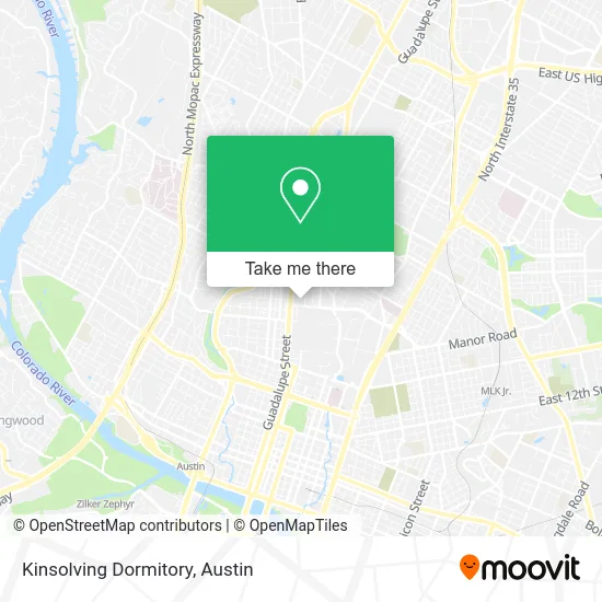 Mapa de Kinsolving Dormitory