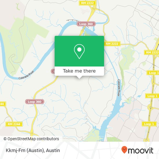 Mapa de Kkmj-Fm (Austin)