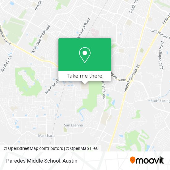 Paredes Middle School map