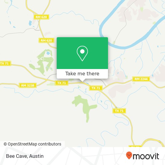 Mapa de Bee Cave