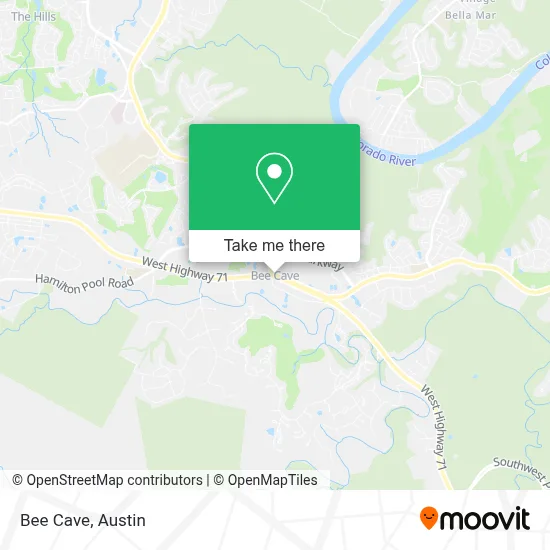 Bee Cave map
