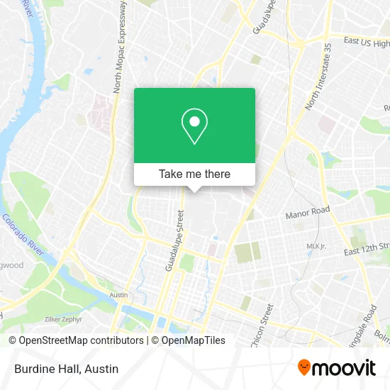 Burdine Hall map
