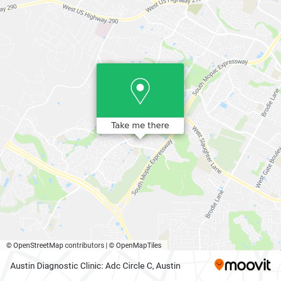 Mapa de Austin Diagnostic Clinic: Adc Circle C