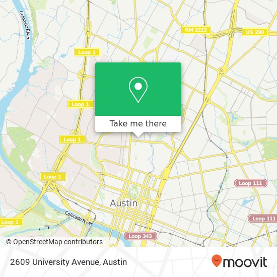 Mapa de 2609 University Avenue