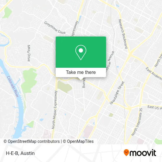 H-E-B map