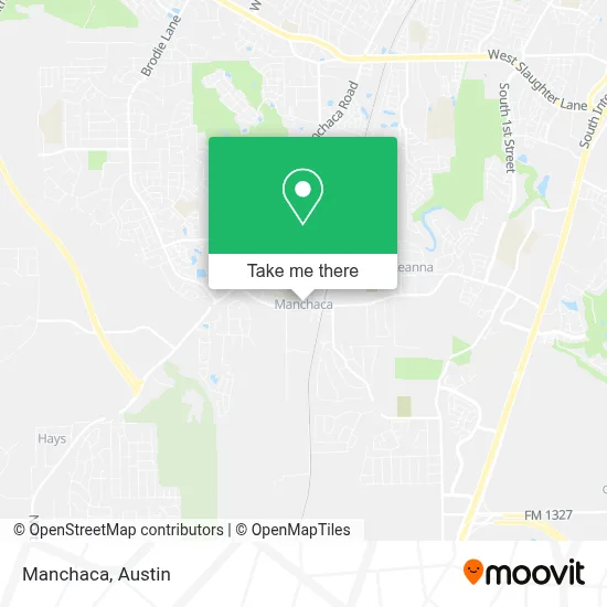 Manchaca map
