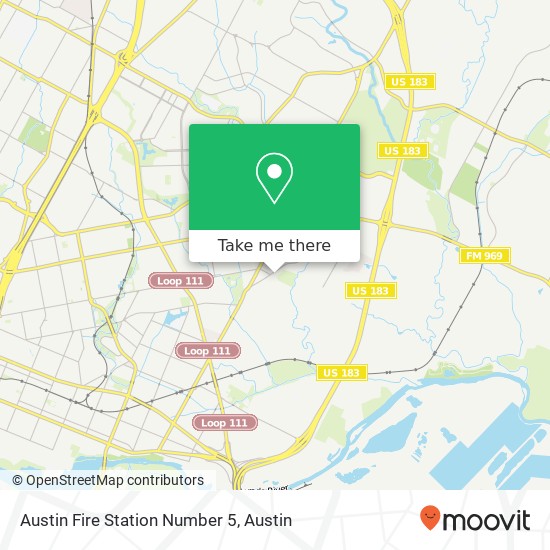 Mapa de Austin Fire Station Number 5