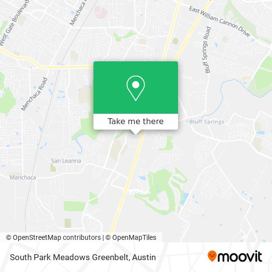 Mapa de South Park Meadows Greenbelt
