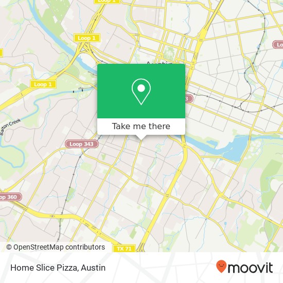 Mapa de Home Slice Pizza
