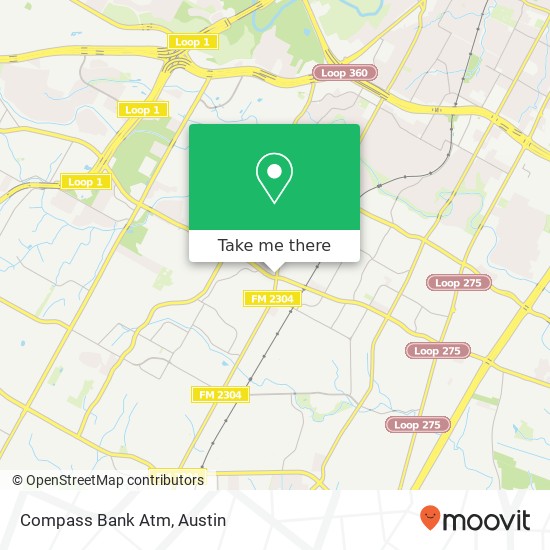Mapa de Compass Bank Atm