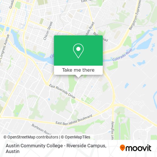 Austin Community College - Riverside Campus map