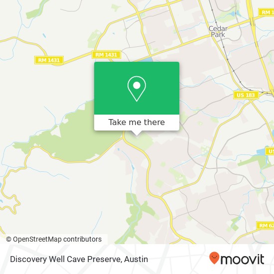 Discovery Well Cave Preserve map