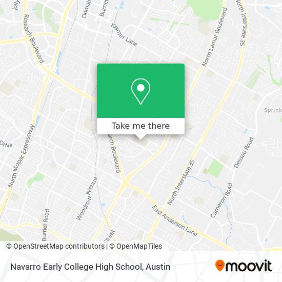 Mapa de Navarro Early College High School