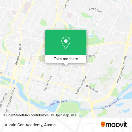 Austin Can Academy map