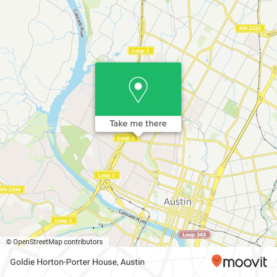 Goldie Horton-Porter House map