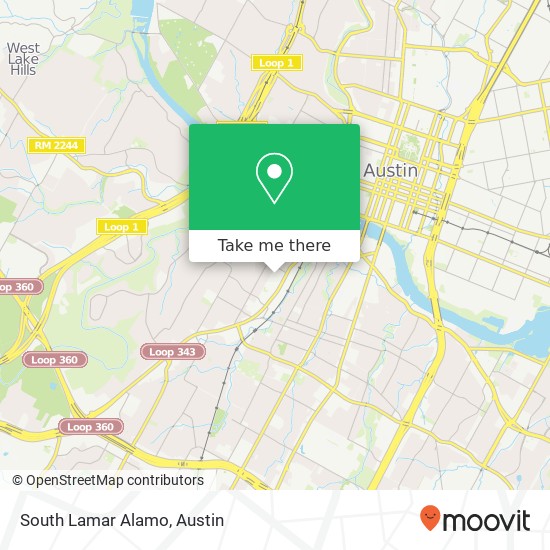 South Lamar Alamo map