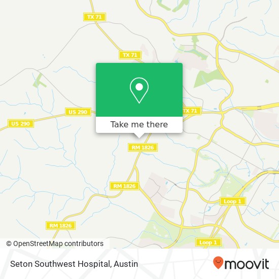 Mapa de Seton Southwest Hospital