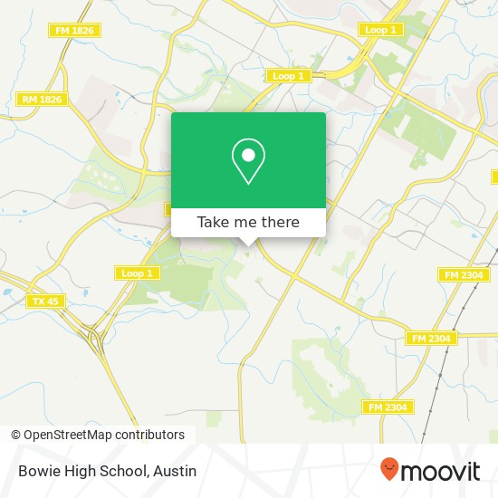 Mapa de Bowie High School