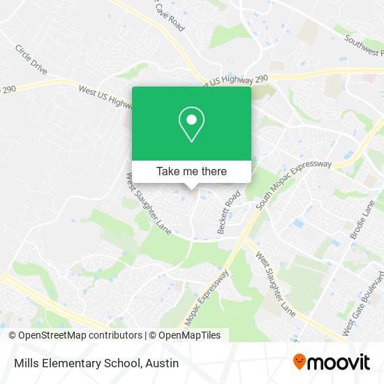 Mills Elementary School map