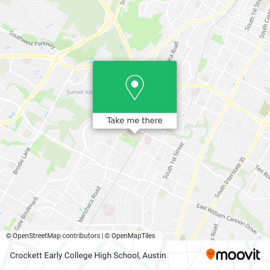 Mapa de Crockett Early College High School