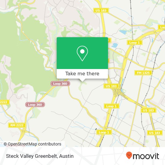 Steck Valley Greenbelt map