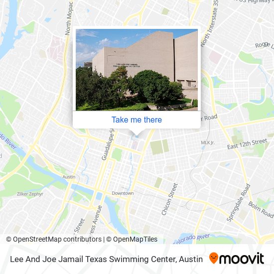 Mapa de Lee And Joe Jamail Texas Swimming Center