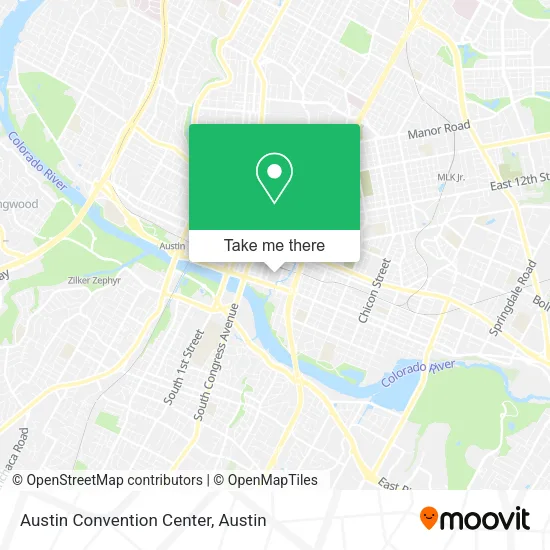 Mapa de Austin Convention Center