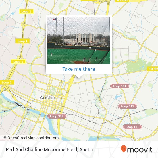 Mapa de Red And Charline Mccombs Field