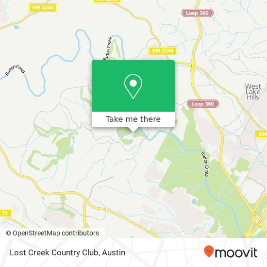 Mapa de Lost Creek Country Club